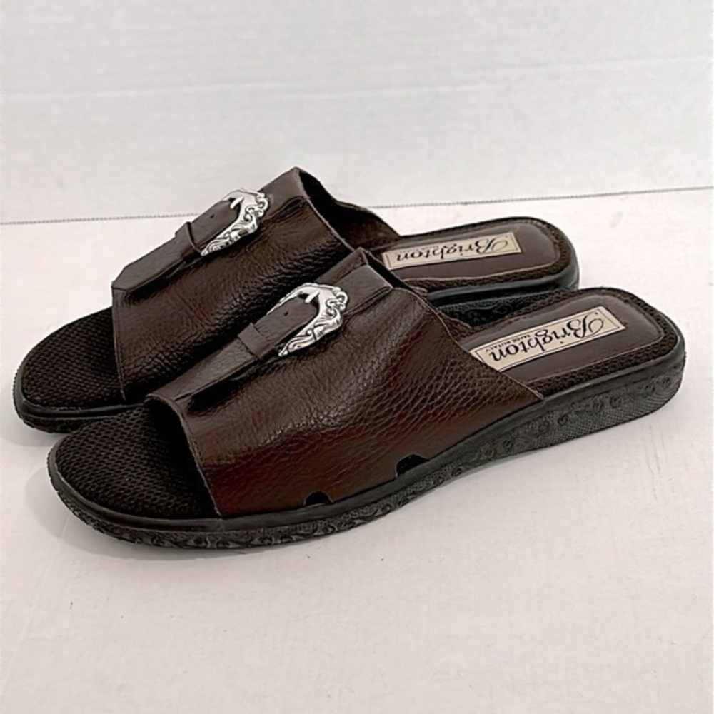 Brighton Vicky Genuine Leather Buckle Accent brown size 8